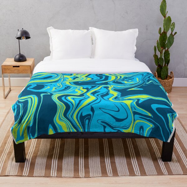 Item preview, Aqua Spring Psychedelic Marbling Melt designed and sold by WildNClassyFun.