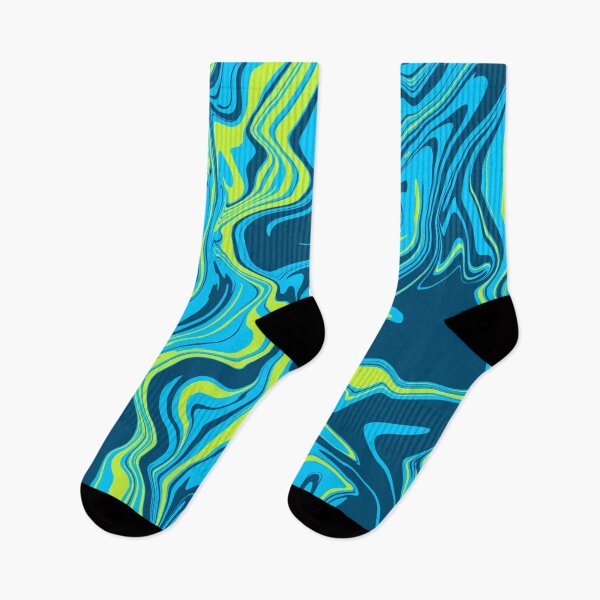 Item preview, Aqua Spring Psychedelic Marbling Melt designed and sold by WildNClassyFun.