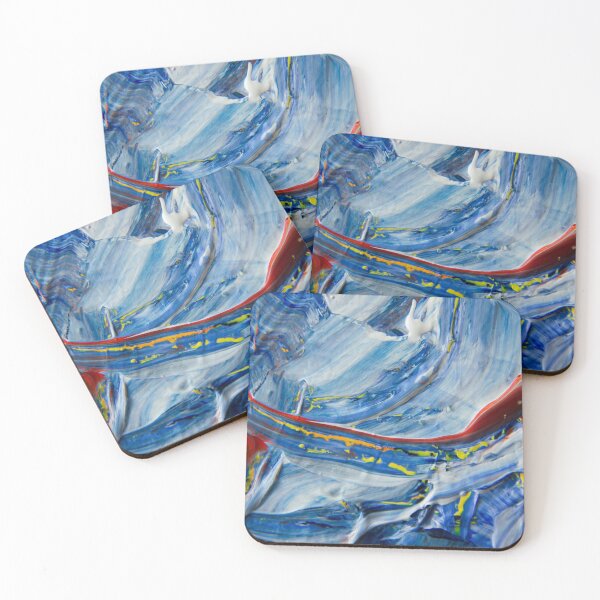 Item preview, Turquoise Blue Burgundy Abstract  designed and sold by IamTrending.