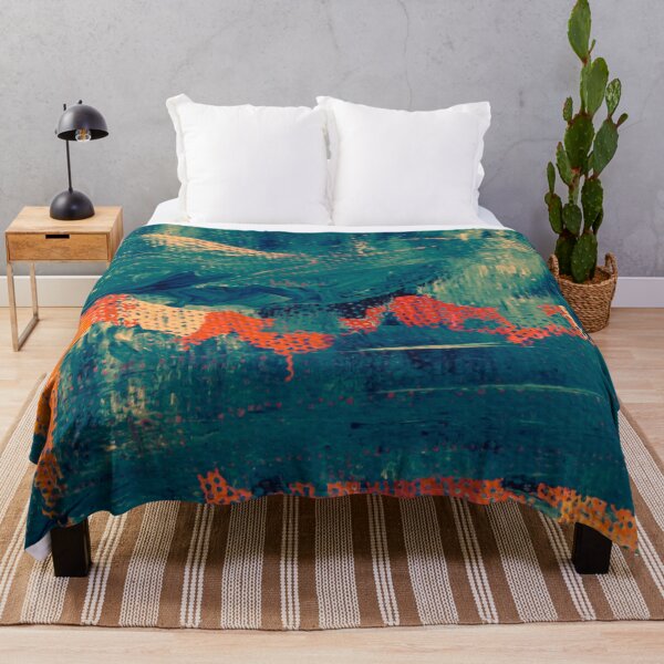 Item preview, Blue Teal Orange Abstract designed and sold by IamTrending.
