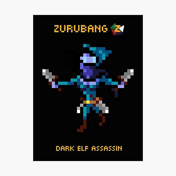 Dark Elf Assassin - Zurubang Photographic Print