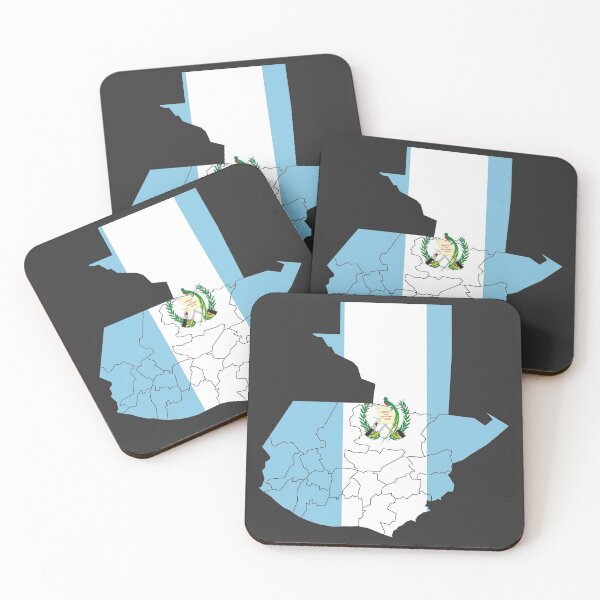 Item preview, Guatemala Flag Map with regions designed and sold by Alo.