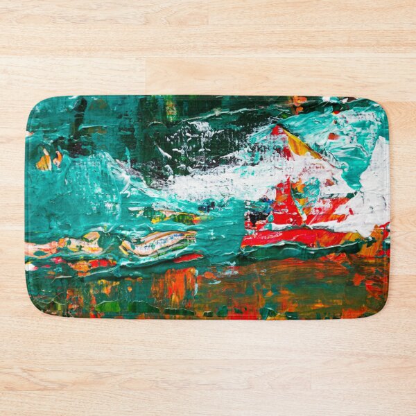 Item preview, Teal Orange Abstract Art designed and sold by IamTrending.