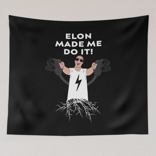 Item preview, Electric Car Driver Elon Made Me Do It Elecric Car Shirt White designed and sold by Paulina Vanlife.