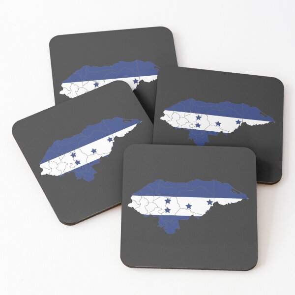 Item preview, Honduras Flag Map with regions designed and sold by Alo.