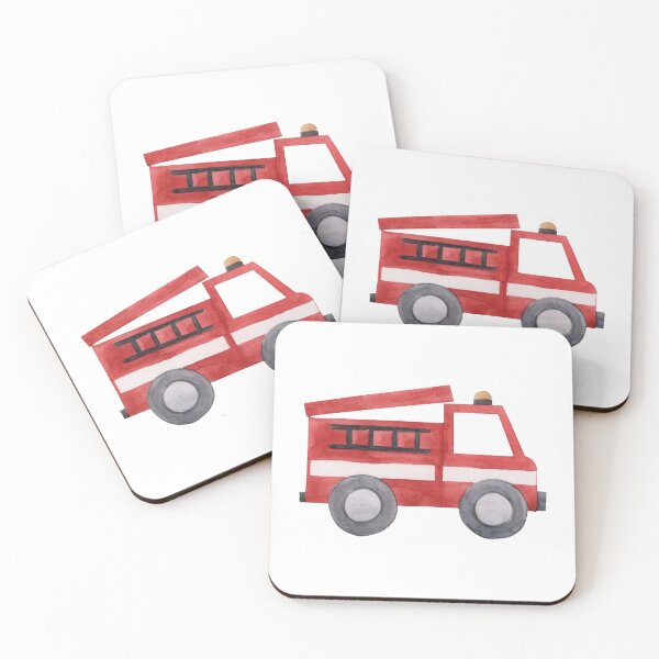 Item preview, Red Fire Engine designed and sold by pompomprints.