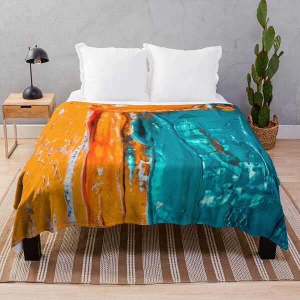 Item preview, rústico naranja azul turquesa abstracto designed and sold by IamTrending.