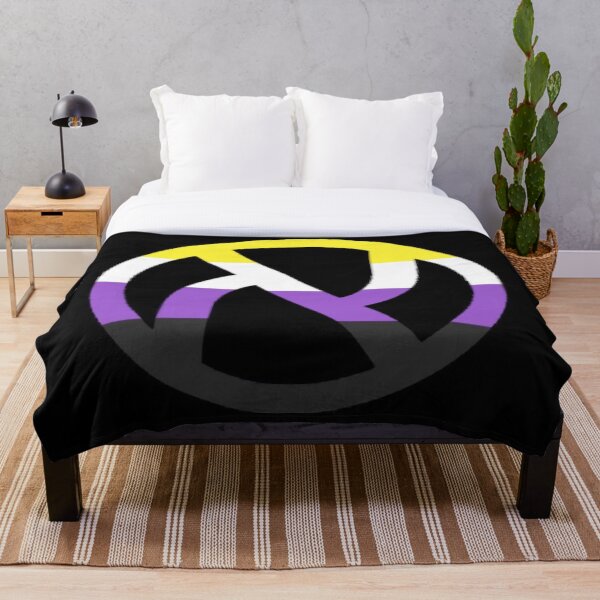 Item preview, Non-Binary Jewish Anarchist Pride Flag designed and sold by tuvidesign.