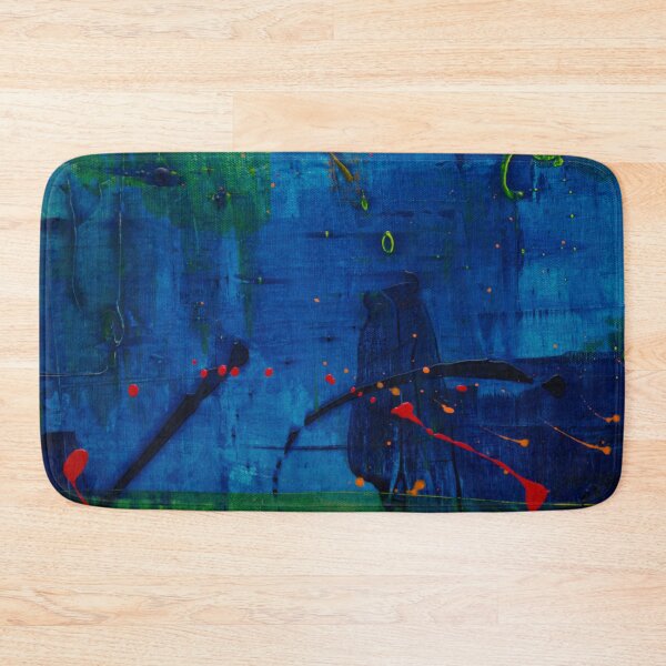 Item preview, 1980s Preppy Blue Lime Green Abstract  designed and sold by IamTrending.