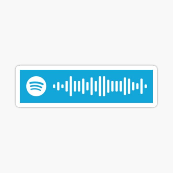 buddy holly - weezer song spotify scan code Sticker