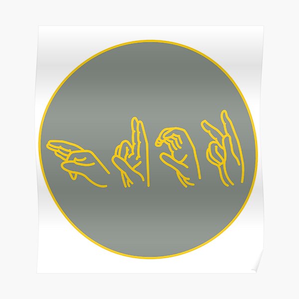 "Rude Sign Language" Poster by Schreider Redbubble