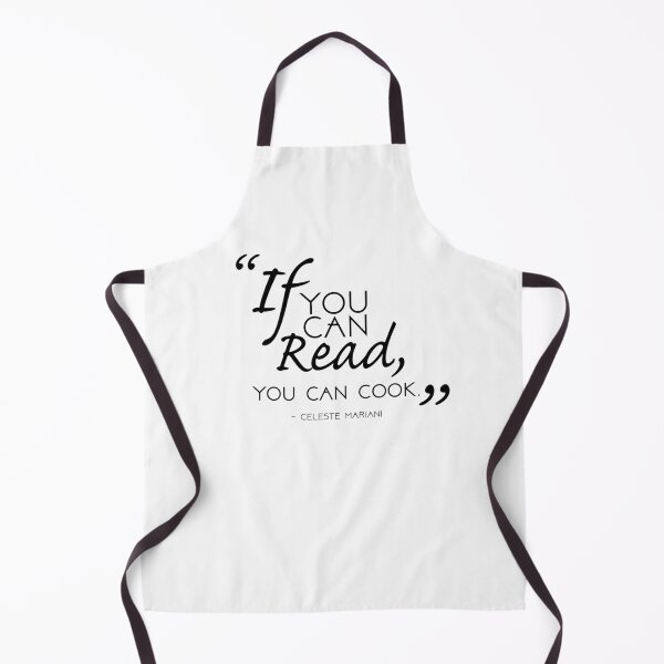 Item preview, "If you can Read, You Can Cook." Quote; Black on White designed and sold by LinDArtist.