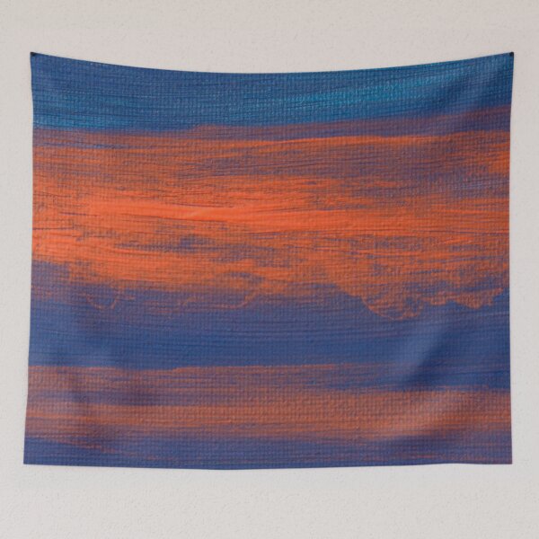 Item preview, Preppy Blue orange Abstract  designed and sold by IamTrending.