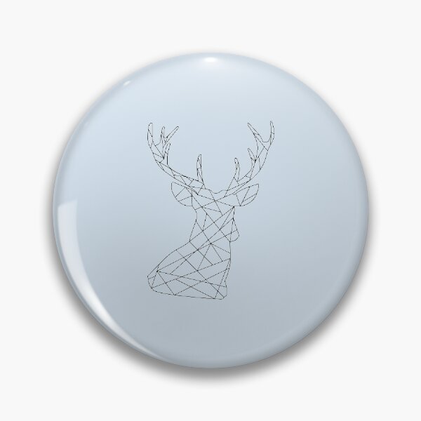 Item preview, Geometric Stag Head designed and sold by CopperBlueStore.
