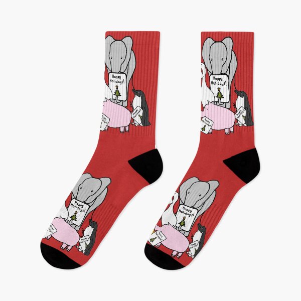 Item preview, Cute Animals say Happy Holidays at Christmas designed and sold by ellenhenry.