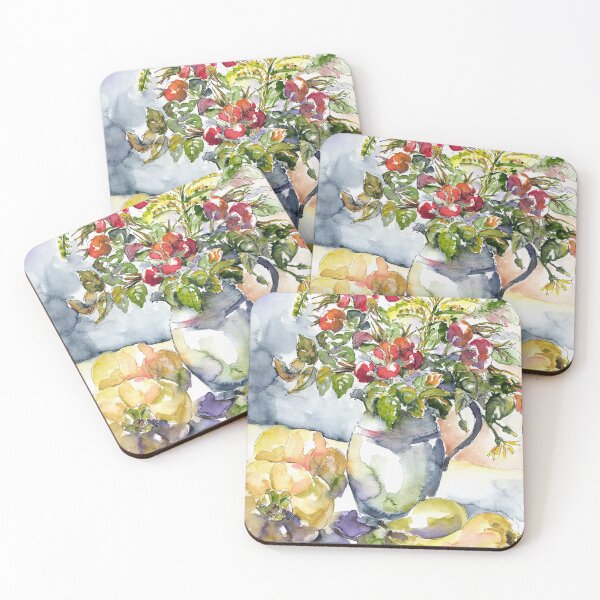 Item preview, Bouquet of flowers with rose hips designed and sold by Barbara Pommerenke.