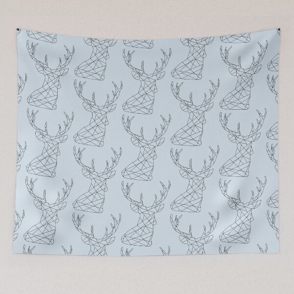 Item preview, Geometric Stag Head designed and sold by CopperBlueStore.