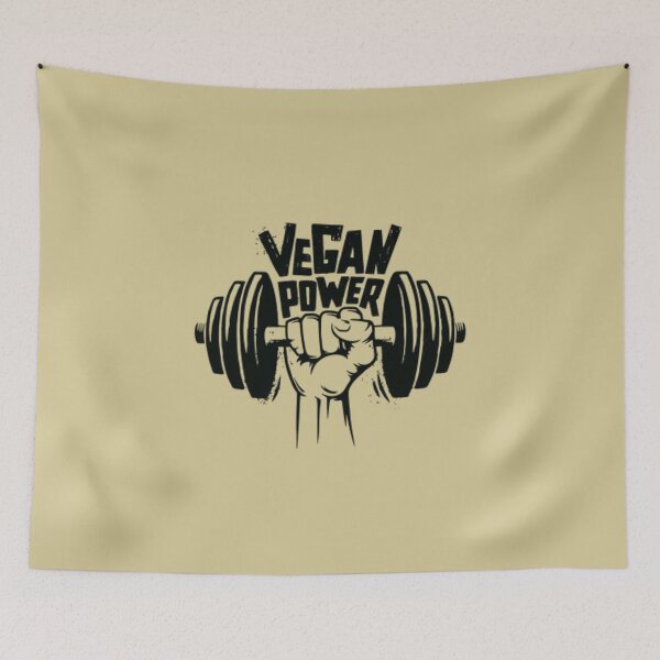 Item preview, vegan power for vegan lifters designed and sold by soniaaseguin.