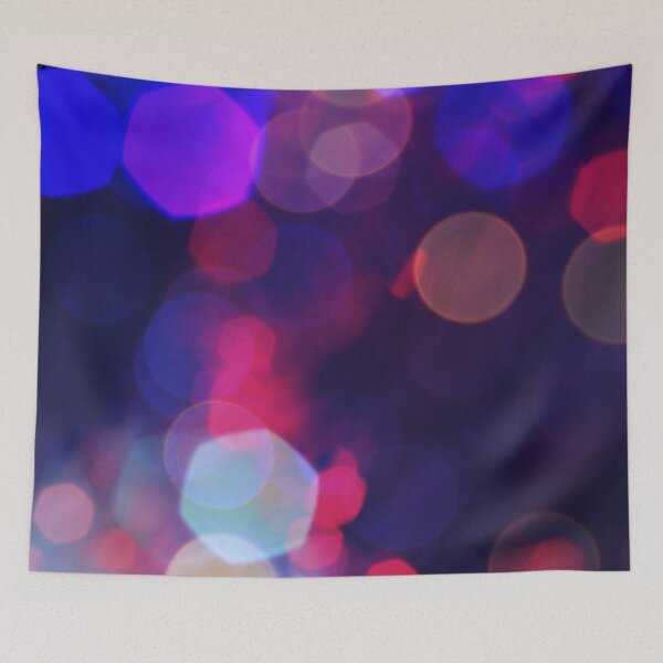 Item preview, Preppy Pink Purple Blue Bokeh  designed and sold by IamTrending.