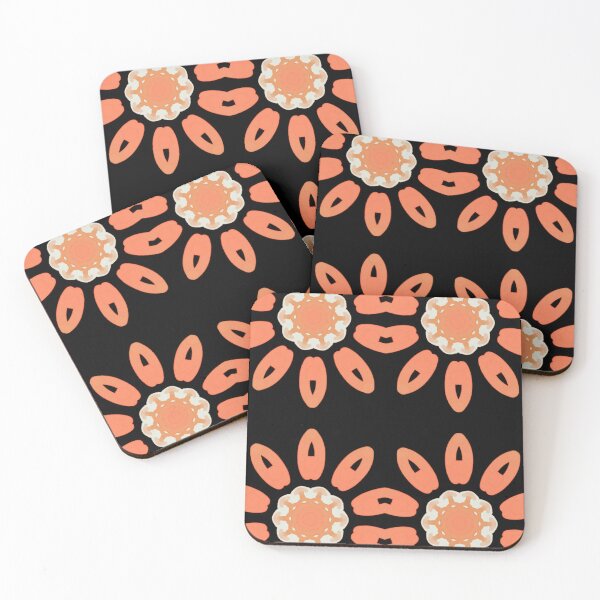 Item preview, Gradient of orange flowers- Mandala artwork designed and sold by Sonia dutta_art.