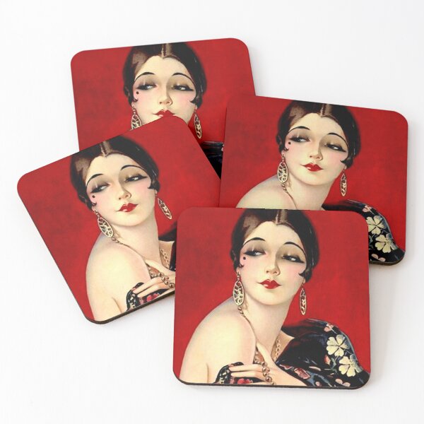 Item preview,  FLAPPER : Vintage 1920 with Flowered Robe Print designed and sold by posterbobs.