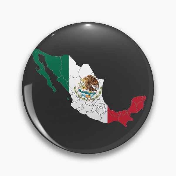 Item preview, Mexico Flag Map with regions designed and sold by Alo.