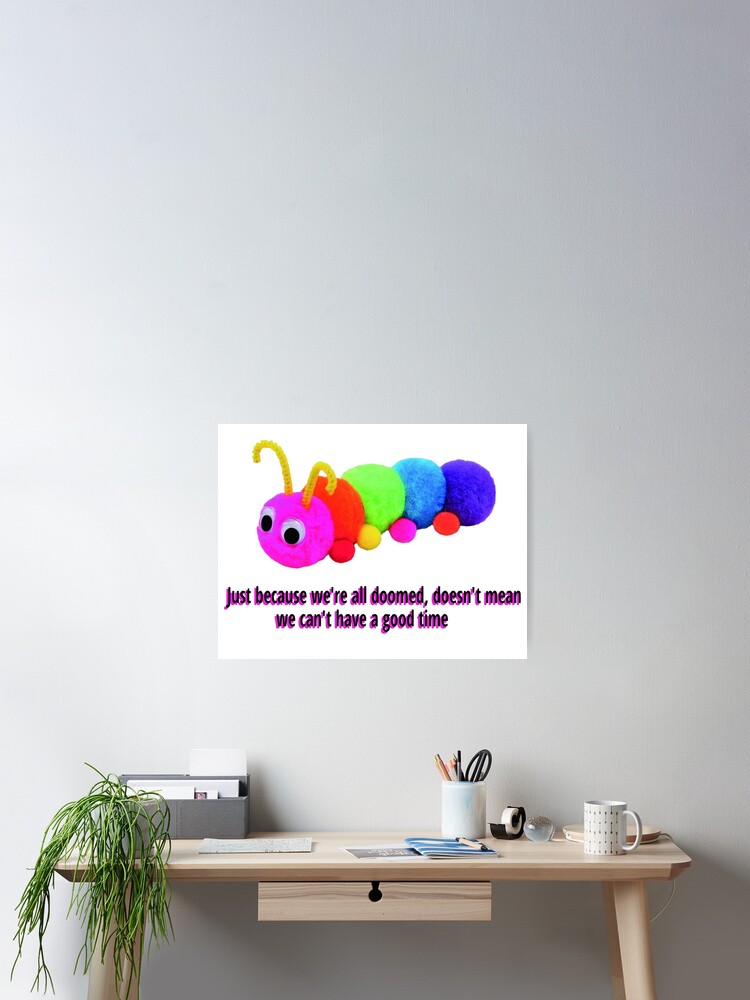 Existential Caterpillar  Sticker for Sale by CandyAcid