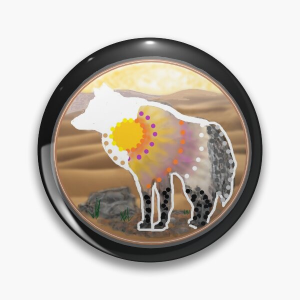 Item preview, tied dyed desert wolf designed and sold by THE AMERICAN TEEVANGELIST.