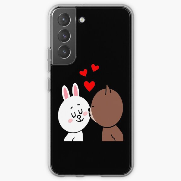 Brown Bear Cony Bunny Rabbit The Kiss Samsung Galaxy Soft Case
