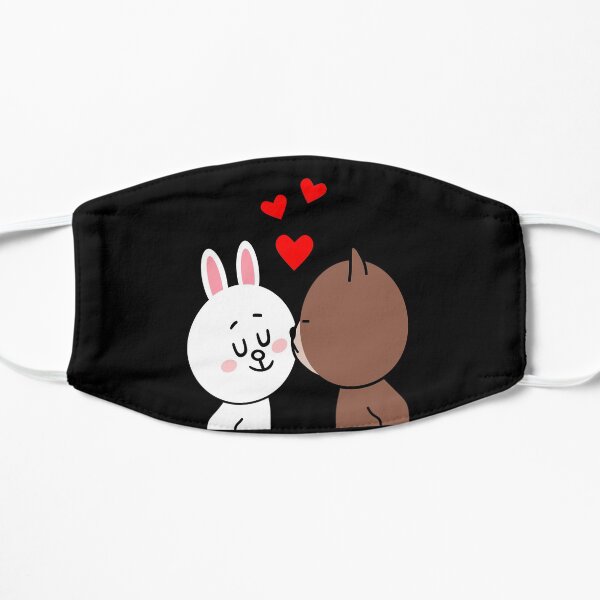 Oso Pardo Cony Bunny Rabbit El Beso Mascarilla plana