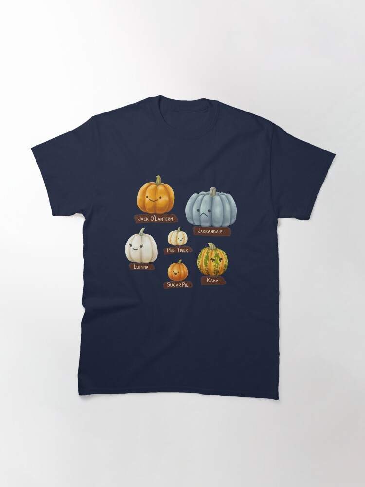Thumbnail 3 of 7, Classic T-Shirt, Types Of Pumpkins (emoji version) designed and sold by ElectricFangs.
