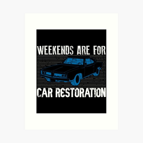 Item preview, Weekends Detailer Vintage Car Restoration product designed and sold by jakehughes2015.