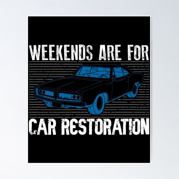 Item preview, Weekends Detailer Vintage Car Restoration product designed and sold by jakehughes2015.
