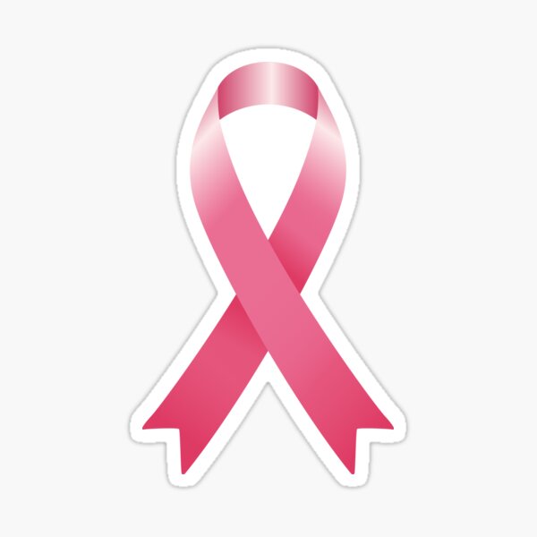 Pink Ribbon Breast Cancer Awareness Stickers 100 Pack - High Quality Full  Color