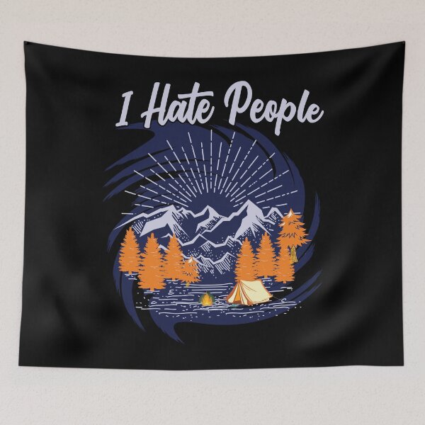 Item preview, I hate people outdoors adventures designed and sold by RoguePixel.