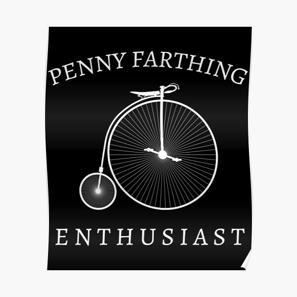 PENNY FARTHING BICYCLE BOSTON USA ADVERTISING RETRO POSTER 1486PYLV 
