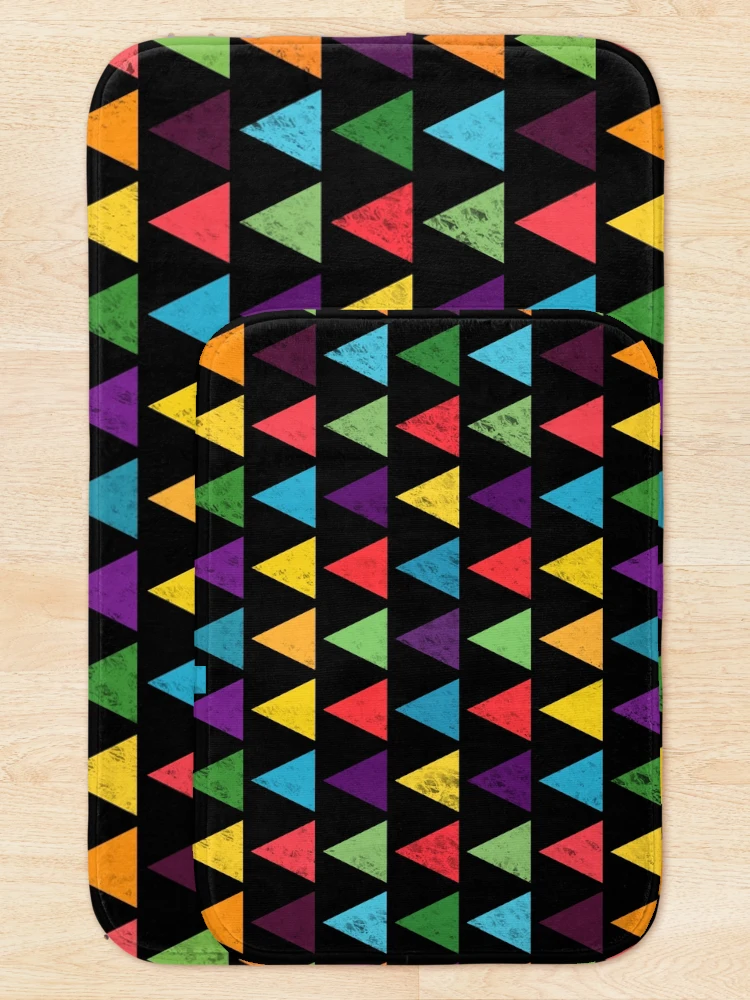 Thumbnail 5 of 6, Bath Mat, Colorful Geometric Pattern designed and sold by Amir Faysal.