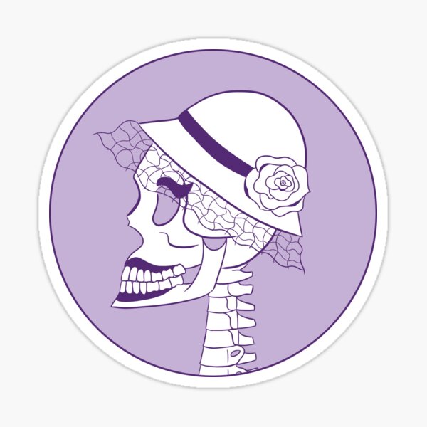 le squelette élégant Sticker