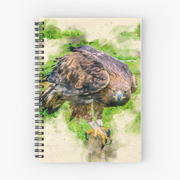 Item preview, Golden Eagle Portrait Watercolor designed and sold by lugamor.