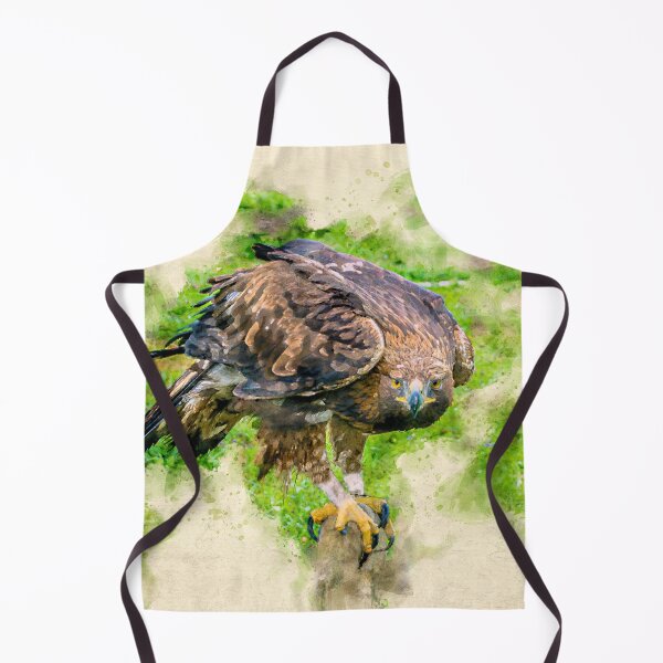 Item preview, Golden Eagle Portrait Watercolor designed and sold by lugamor.