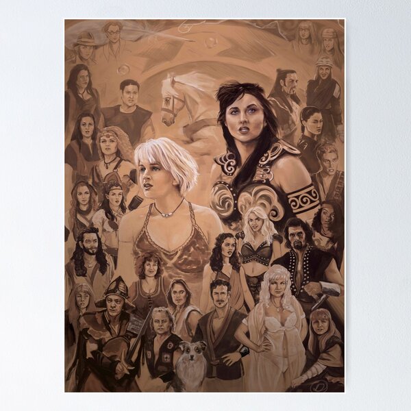 Item preview, Xena Character Poster designed and sold by Deirdre's Art.