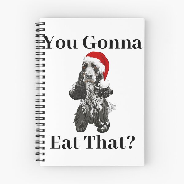 Item preview, Funny Christmas Cocker Spaniel You Gonna Eat That? designed and sold by APrettyView.