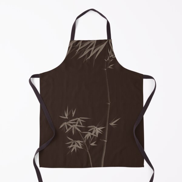 Item preview,  Elegant brown Zen design art of Bamboo stalks with leaves art print designed and sold by AwenArtPrints.