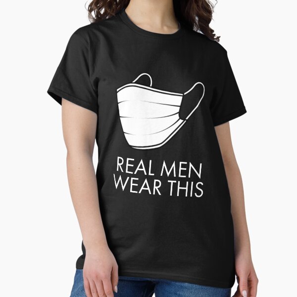 Item preview, Real Men Wear Masks designed and sold by friendlyspoon.