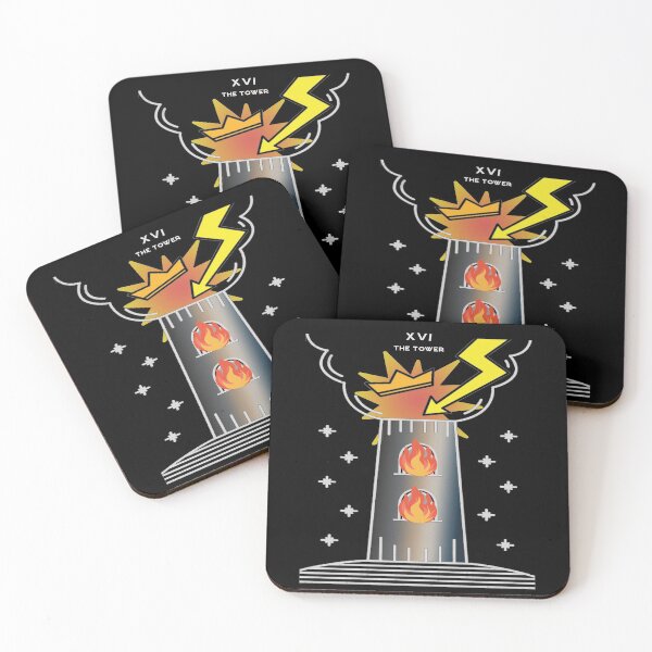 Item preview, The Tower Tarot Card - Major Arcana Color designed and sold by Coder-T.