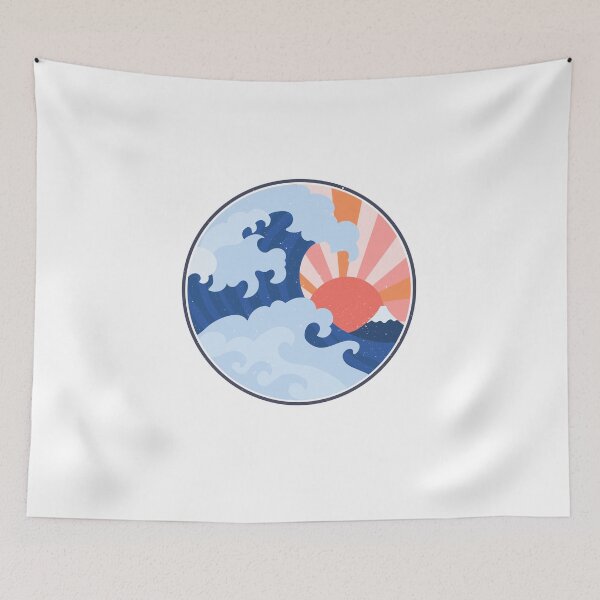 Item preview, Waves Mt Fuji designed and sold by Lisa Lucero.