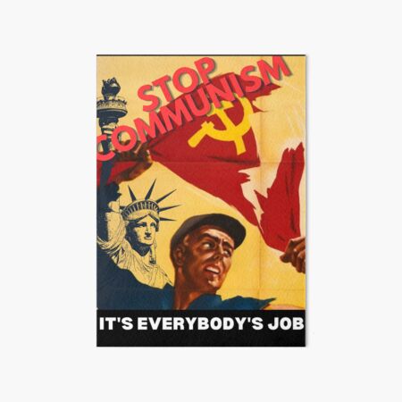Item preview, Stop Communism - Anti-Communist Propaganda Art Print designed and sold by OP-LIBERTY.