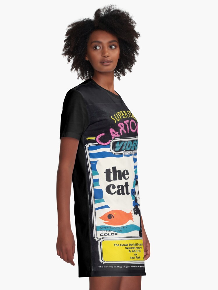 cat t shirt dress