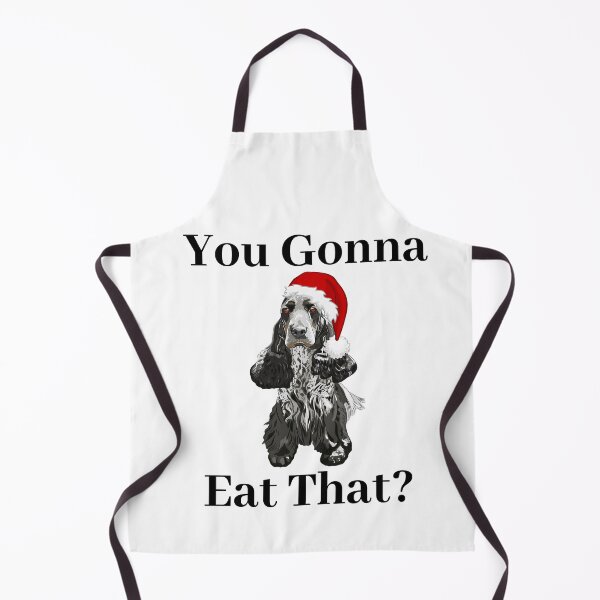 Item preview, Funny Christmas Cocker Spaniel You Gonna Eat That? designed and sold by APrettyView.