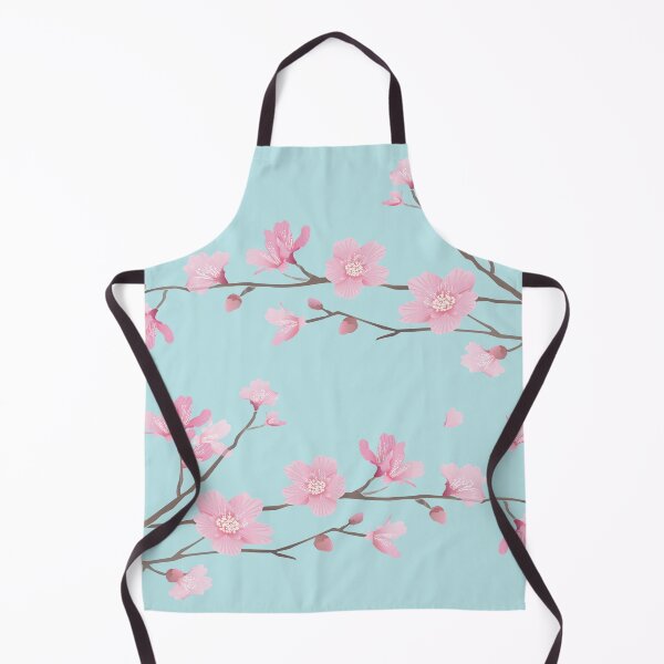 Item preview, Cherry Blossom flower plant - Duck Egg Blue designed and sold by designenrich.